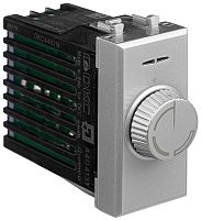 Светорегулятор поворотно-нажимной модульный DKC Avanti 1-м. 1 мод. 60–800Вт закаленная сталь картинка